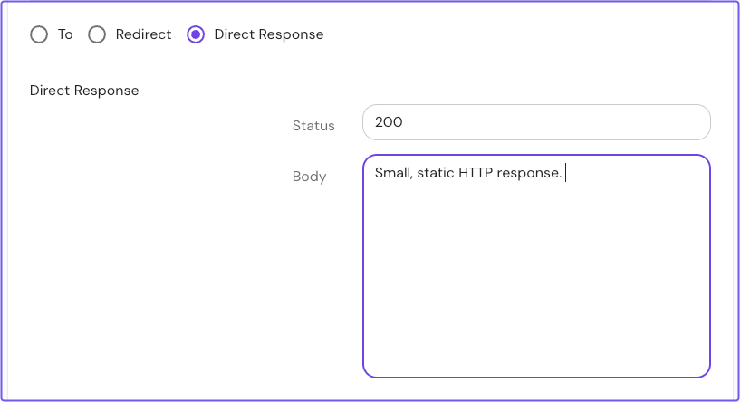 Configure Direct Response in the Enterprise Console